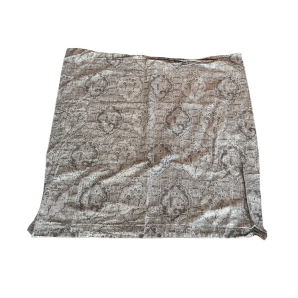 Restoration Hardware RH Taupe Italian Byzantine Fresco‎ Sateen Euro Shams x 2